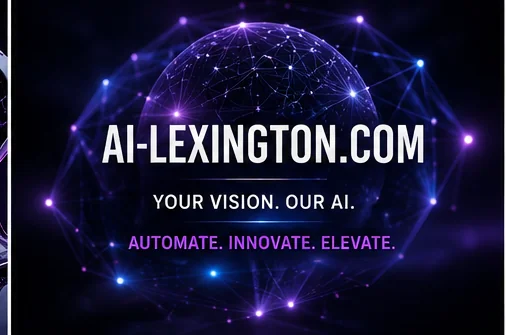 Lexington AI Solutions banner reading "Your vision. Our AI. Automate. Innovate. Elevate."